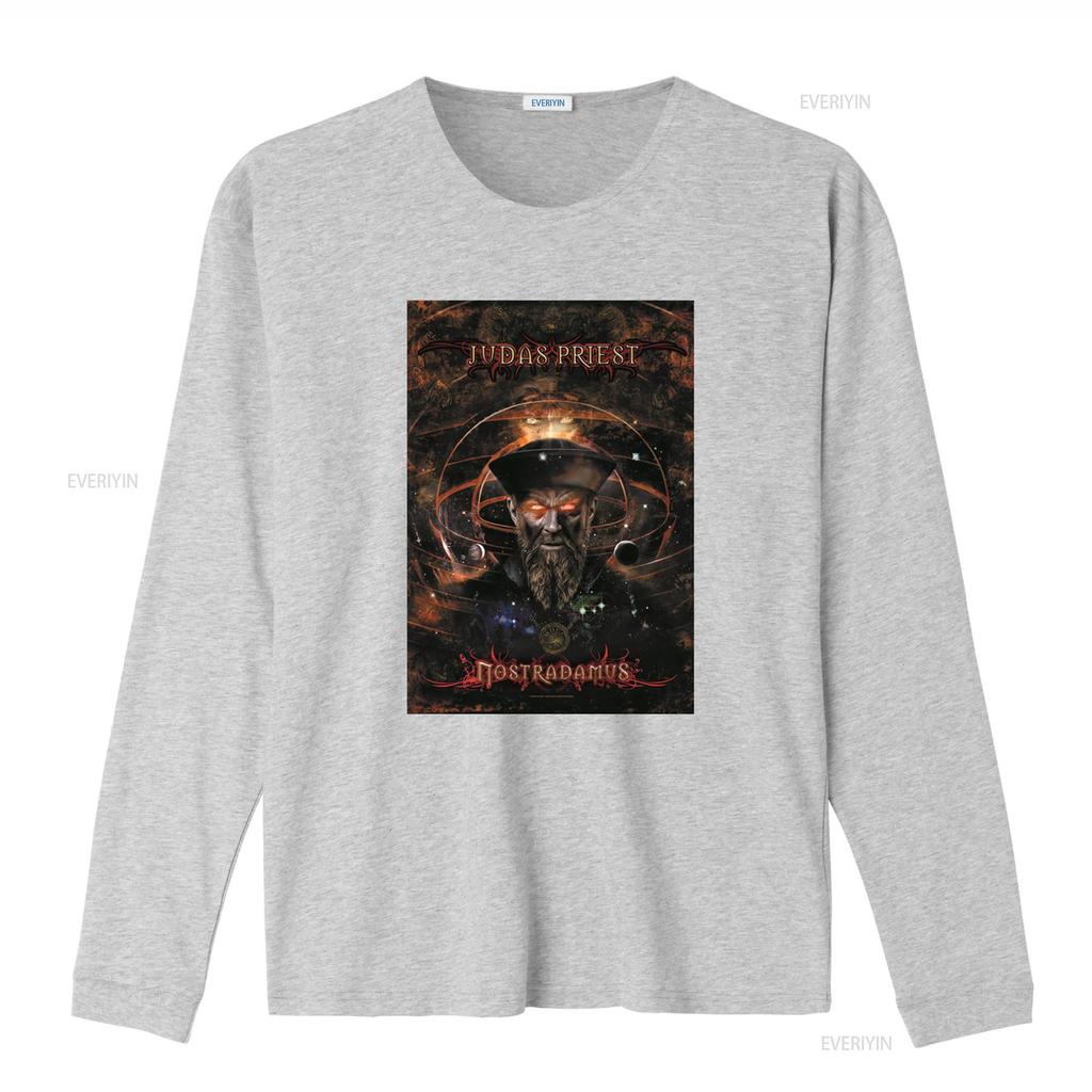 Judas Priest Nostradamus Heavy Metal Band Concert T Shirt Vintage Washed Soft Streetwear Stylish Casual Graphic Unisex