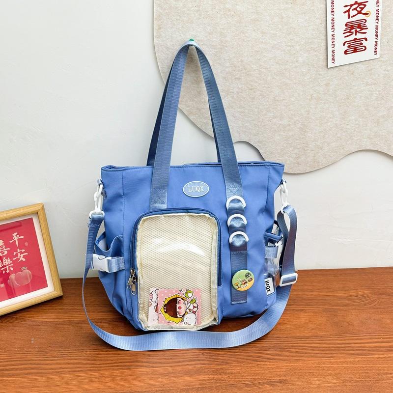 Vielseitige Tragetasche, transparente Schultertasche, Rucksack, Nachhilfetasche mit großem Fassungsvermögen, Umhängetasche.