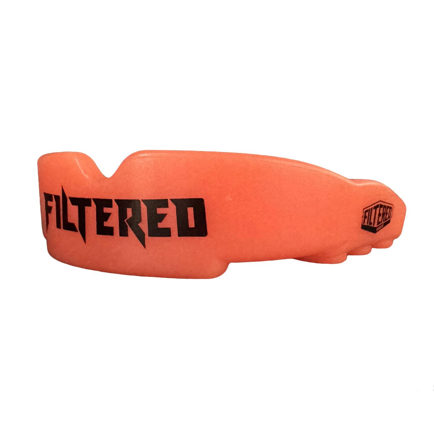 

FILTERED Mouthguard Single Sided Medical Grade EVA Foam Boil Bite Custom Fit No Gag Reflex Design Boxing Muay Thai Basketball оранжевый