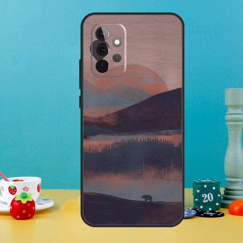 Nature Forest Mountain Case For Samsung Galaxy A15 A16 A05 A26 A36 A56 A52 A53 A33 A13 A34 A54 A14 A35 A55 A22 A32