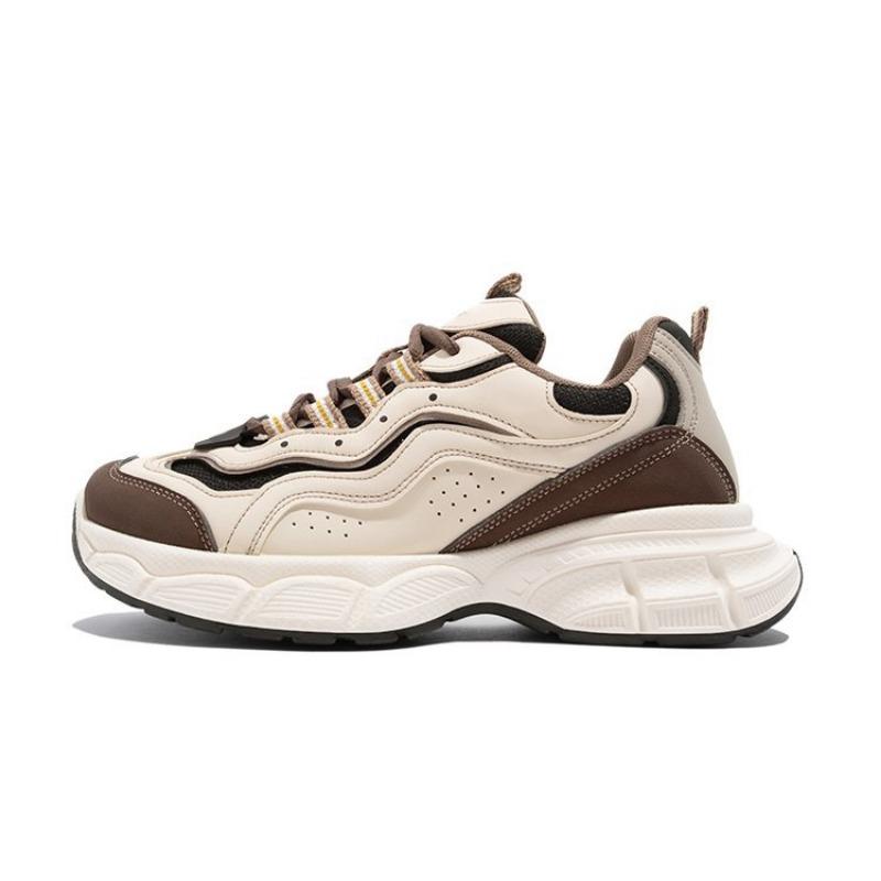College style retro lace-up dad shoes women's autumn new color matching running shoes student versatile sports shoes