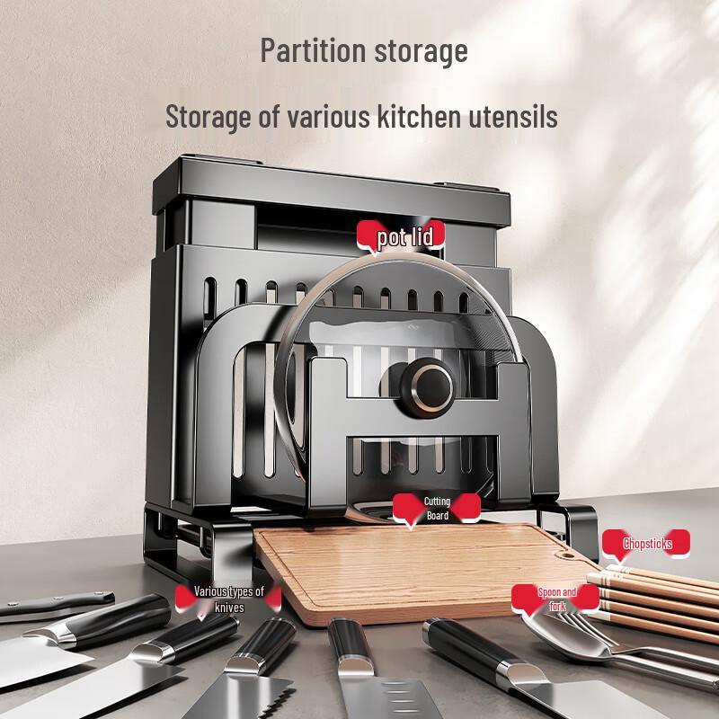 Multi-functional Kitchen Countertop Organizer Rack