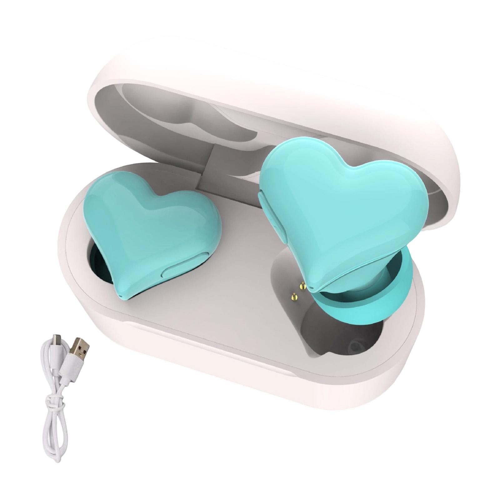 

Love Heart Bluetooth Headphones Cute In-ear Wireless Headphones With High Sound Quality One Size синій