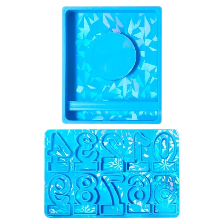 Silicone Mould Gypsum Candle Holder Mold Holographics Number Candle Stand  Mould