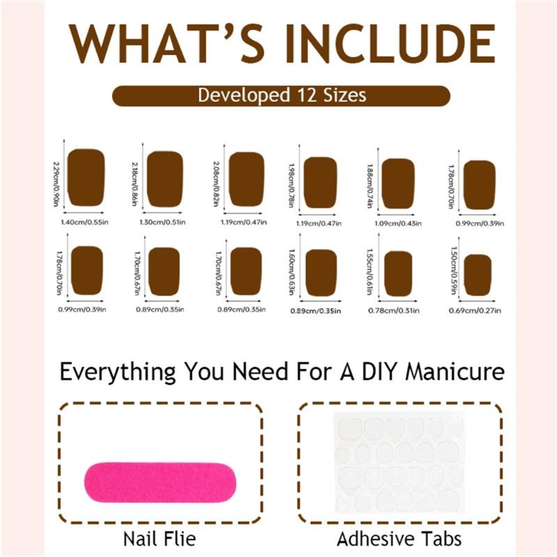 24 Pcs Gradient French Artificial Nail Christmas False Nail Winter Snowflake Stick On Nail Rhinestones Press On Nail