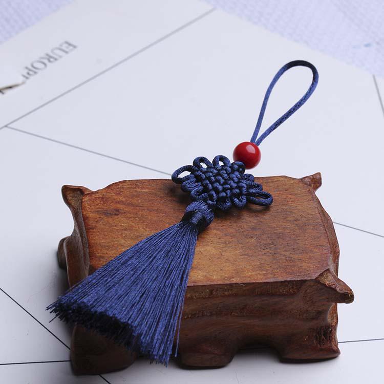 Mini Chinese Knot 7-Strand Braided Tassel Bookmark Pendant