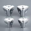 4 Stück Metall Holz Weinbox Eckenschutz Flight Air Case Kanten Schutz Code Geschenkbox Verpackung Eckabdeckung für Werkzeugkasten Gepäck