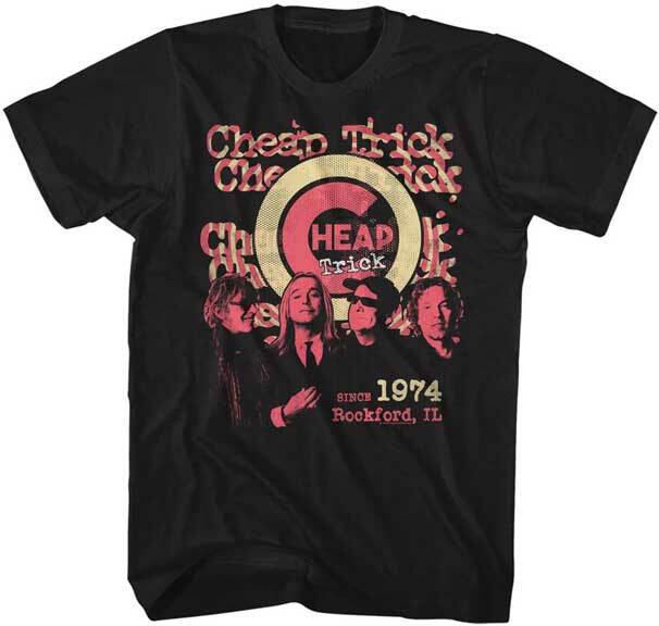 Cheap Trick Since 1974 Rockford IL Men T Shirt Rock Album Concert Music Merch M