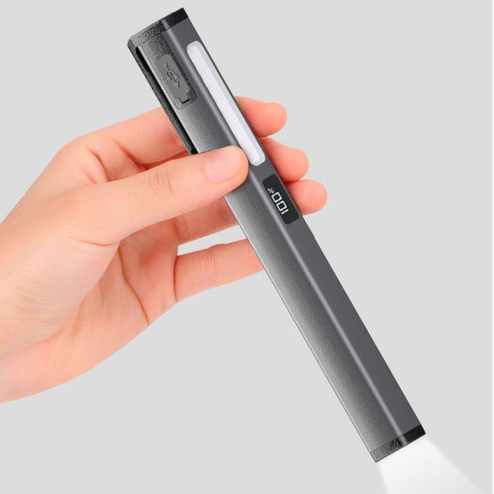 Rechargeable Pen Light with Clip LED Torch Eye Protection Pocket Flashlight  Nursing