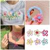 Colorful Hollow Flower Resin Crafts Cute Five-Petaled Flower Accessories Cute Hairpin Phone Cases Jewerly Decor Keychain