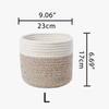 Woven Cotton Storage Basket Modern Organizer for Home Toys Cosmetics and Sundries