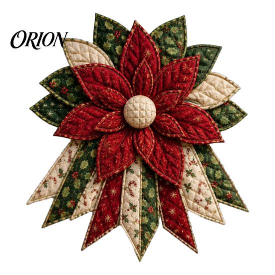 Einfache Nähbastelarbeiten für Partys Festlicher gesteppter Weihnachts-Türbehang DIY-Kit, Immergrüner Baum, 3D-gepolsterte Patchwork-strukturierte bauschige Stoffschleifen
