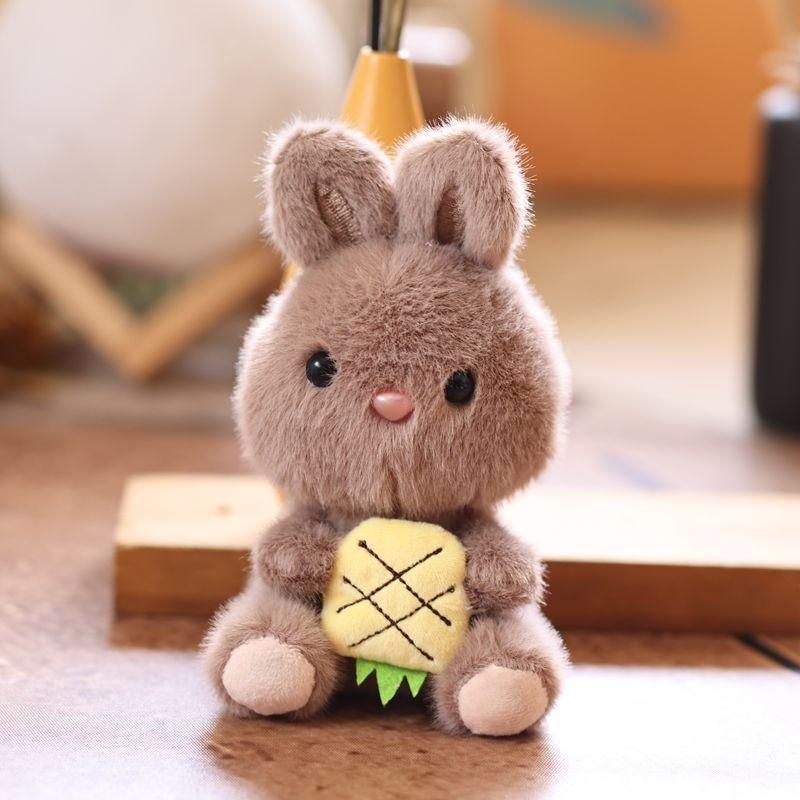 Animal Plush Bunny Charm With Super Soft Short Plush For Kids Gift And Accessories