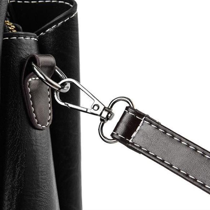 Upscale Women's Handbag with Pendant Temperament Retro Versatile Shoulder Messenger Bag Large Capacity Commuting Shoulder Bag