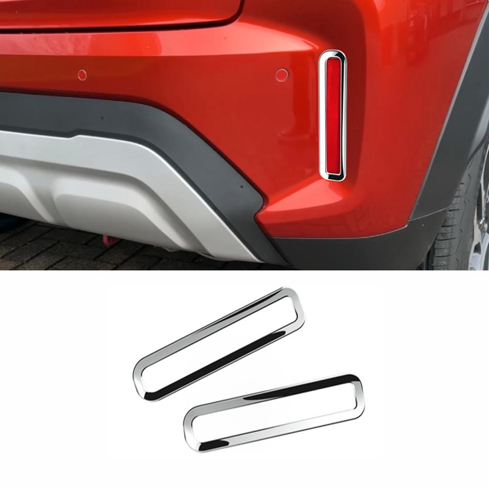 For Suzuki Fronx WDB3S WEB3S 2025 2026 black Exterior Front Rear bumper Fog Light Cover Fog Lamp Cover Protector Molding  Frame rear ABS chrome