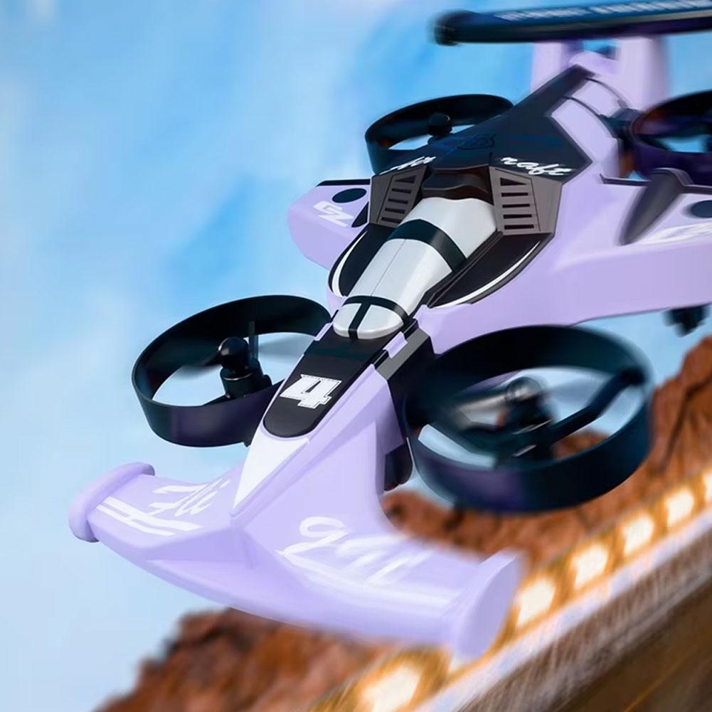 CZ04 Quadricóptero RC de Uso Duplo Terra-Ar 2 em 1 Carro de Brinquedo de Drift Modelo de Drone com Controle Remoto 2.4G com Rotação 360 para Brinquedos de Aeronaves