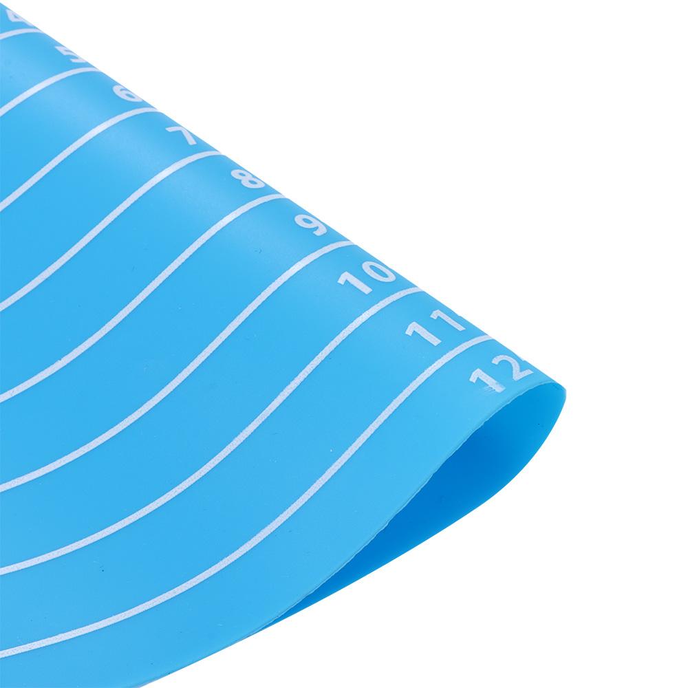 Resistant Dough Fondant with Size Scale Rolling Mat Silicone Baking Mat 12inch Cake Turntable Pad