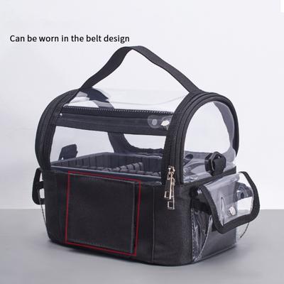 Reise Lässig Reißverschluss Kulturbeutel Waschtasche Kosmetiktasche Transparente Hülle für Make-up-Pinsel