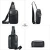 Simple Leather Chest Bag Men With A High-end Feel Top Layer Cowhide Crossbody Shoulder Men's Casual Versatile