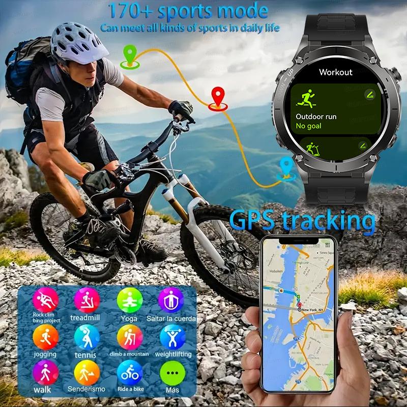 Brand-New Original GPS Outdoors SmartWatch 1.43" AMOLED Screen 5ATM Waterproof Compass 730mAh Battery Sports Smart Bracelet