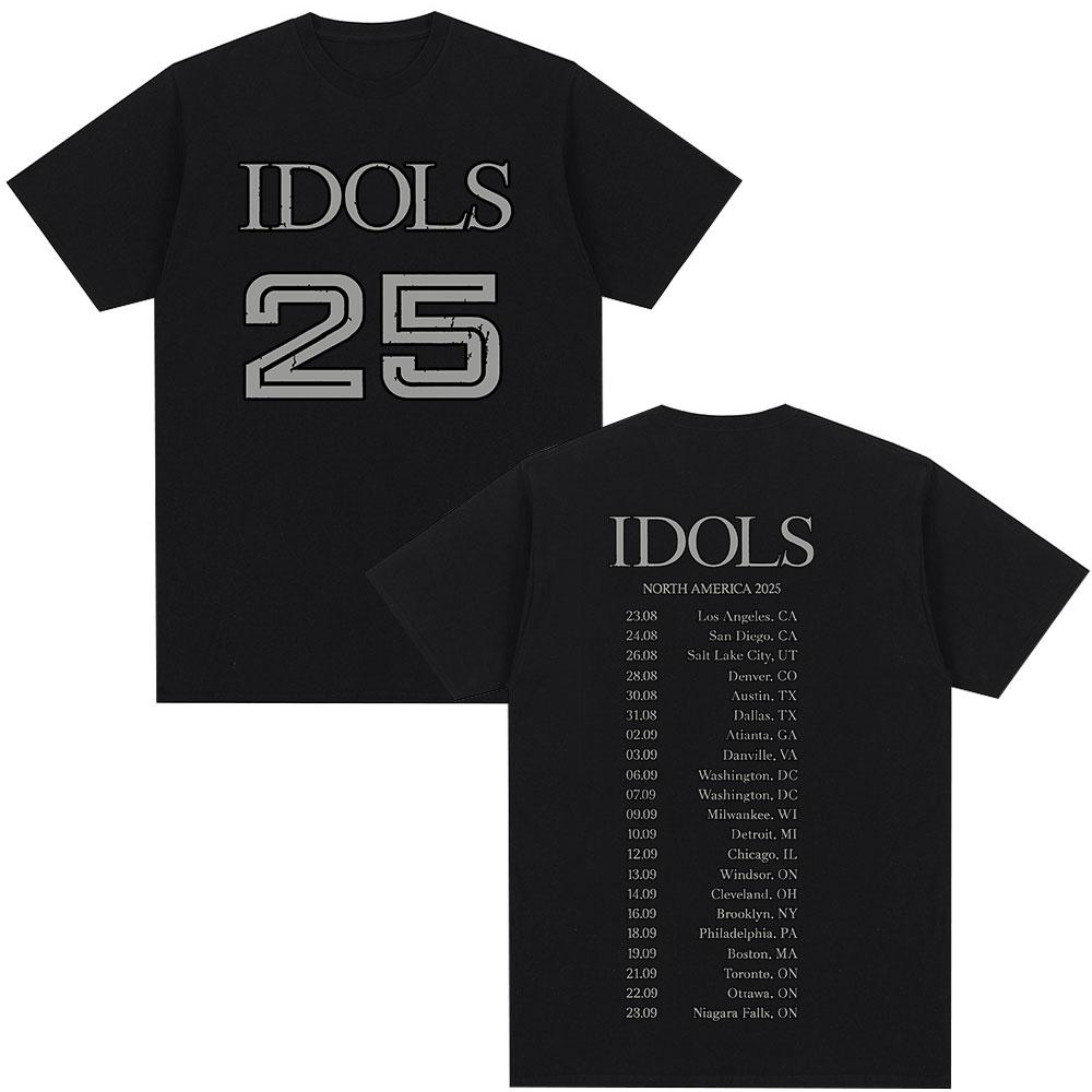 Yungblud IDOLS Album Tour Merch T Shirt Fan Gifts Unisexs Women Clothing Hip Hop Short Sleeve Tshirts Summer Cotton Tshirt