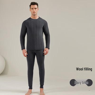 OEING Men's Fleece-Lined Thermal Underwear Set