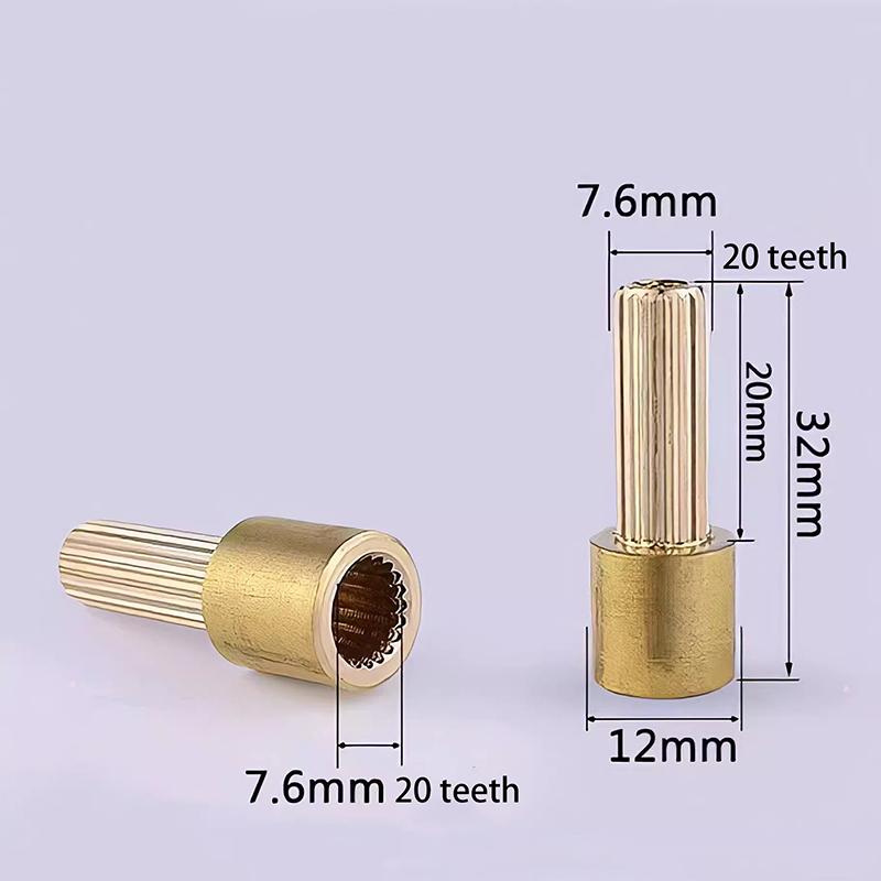 1Pcs Faucet Extended Spool Tooth Sleeve Connector Fitting In-Wall Stem Assembly Extended Spool
