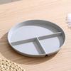 Fat Loss Portion Control Plate: Three-Compartment, Drop-Proof Wheat Straw Design, Color-Coded for Efficient Meal Planning.