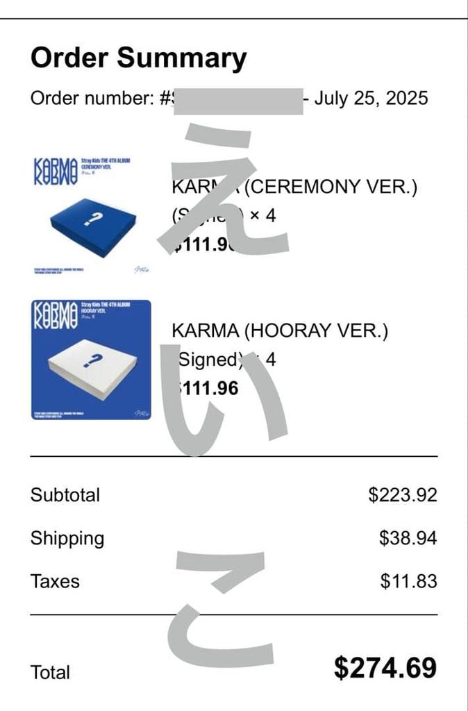 [USED] Stray Kids Bang Chan Autographed Postcard KARMA Bonus