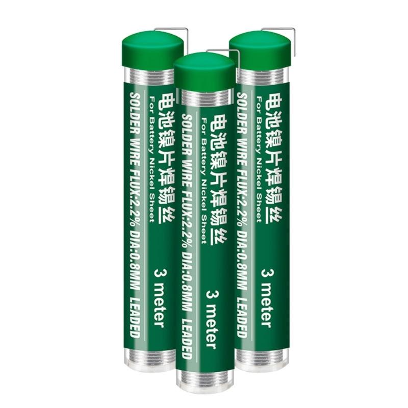 

3 шт. Паяльний дріт для пайки акумуляторів, металевих плат, Супер паяльна паста, Лінія ущільнення в рулоні, Електронний проєкт