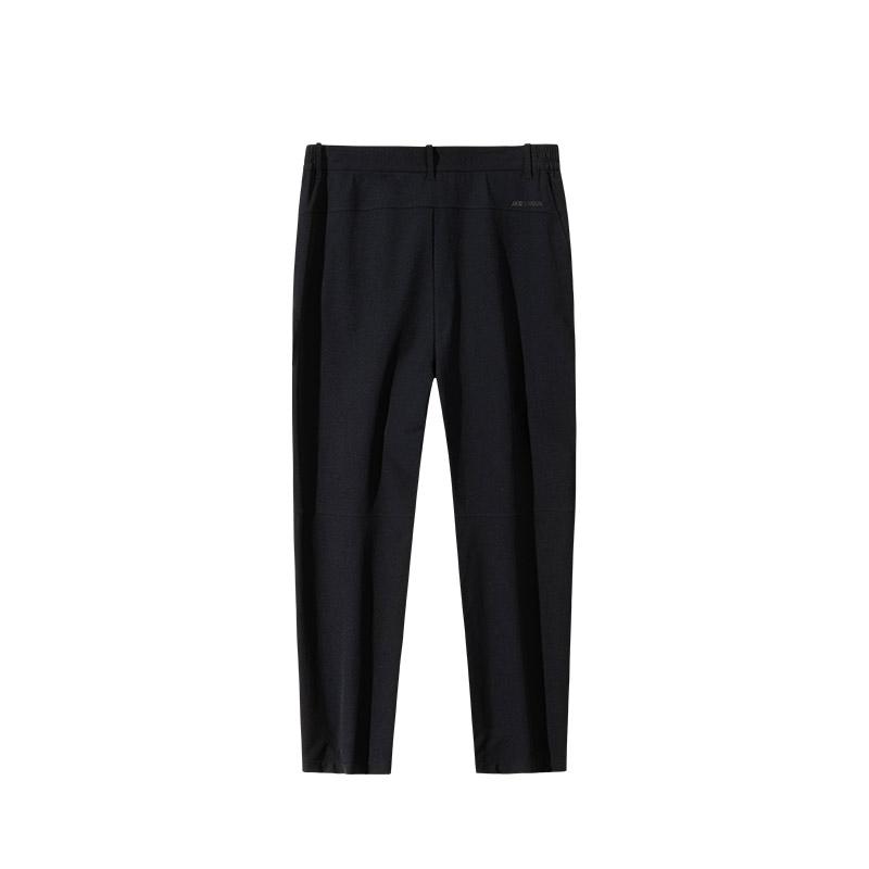 Anta Champion All-Weather Series Solid Color Comfortable Mid-Rise Breathable Versatile Straight-Leg Casual Pants Men bottoms Basic-Black 152510507-2