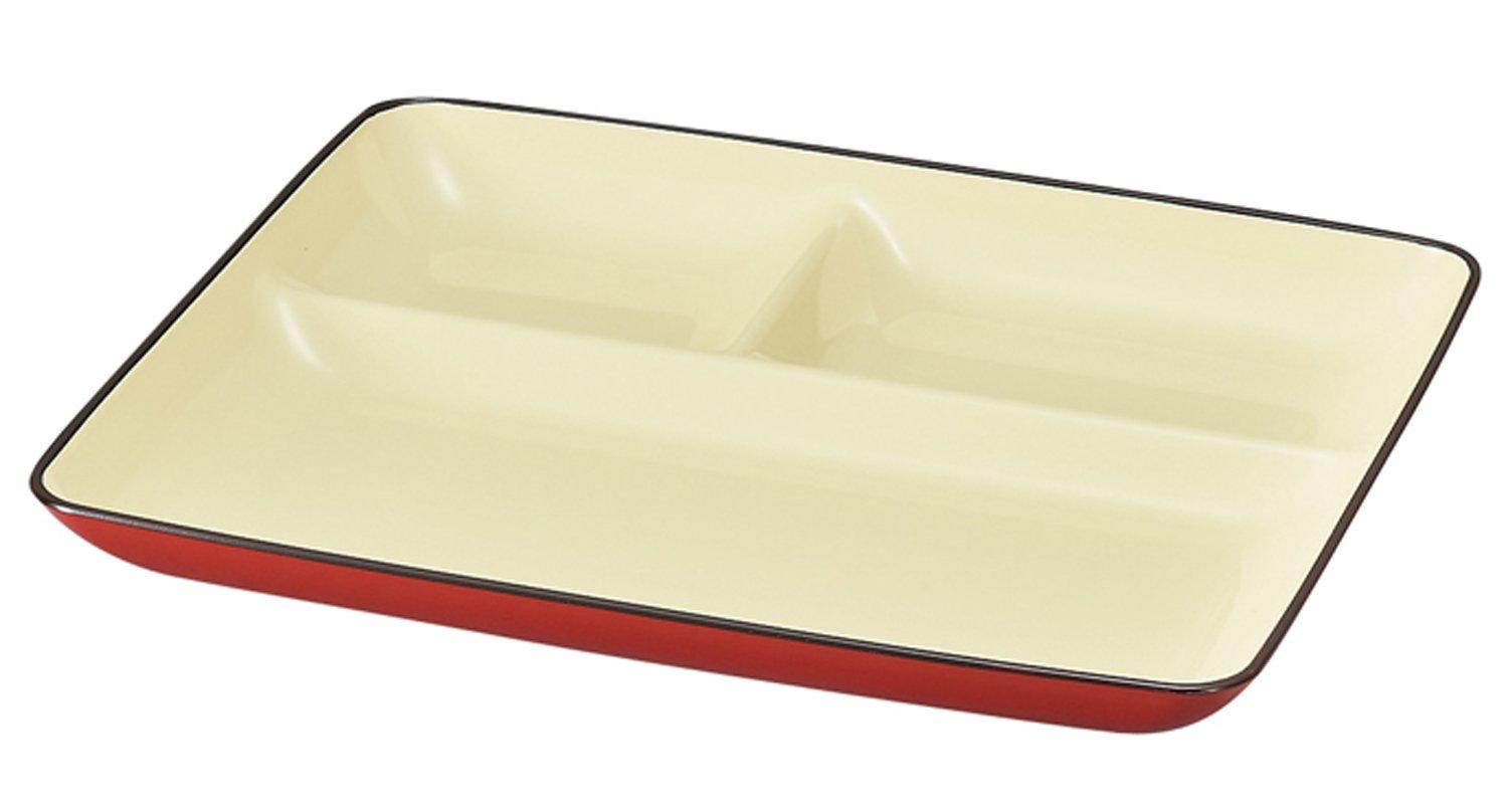 

Yamanaka Lacquer Naturel Meal Plate, Red, M16192-2