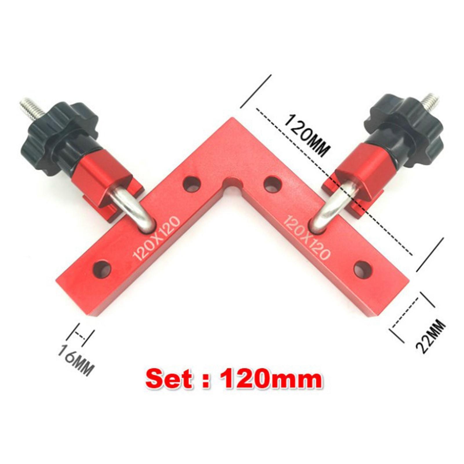

3 Pcs Set Right Angle Clamp 12cm Aluminum Alloy 90 Degree Positioning Squares Woodworking Cabinet Corner Clamp