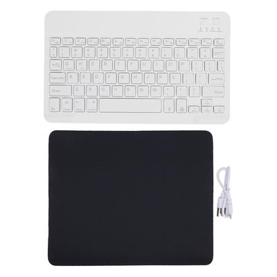 Tragbare Tastatur Bluetooth Drahtlos Wiederaufladbar RGB Hintergrundbeleuchtet 10 Zoll Ultraslim Ergonomische Tastatur