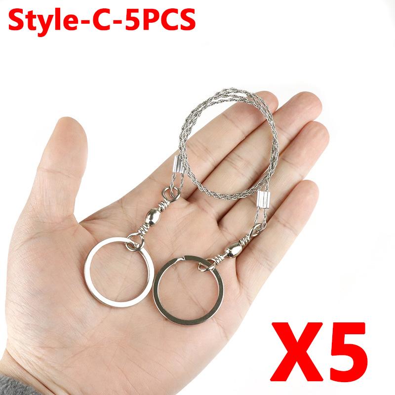 Portable Stainless Steel Wire Saw Portable PVC Pipe Cable Saw Portable Manual Chain Saw Suitable for Hiking Camping Hunting