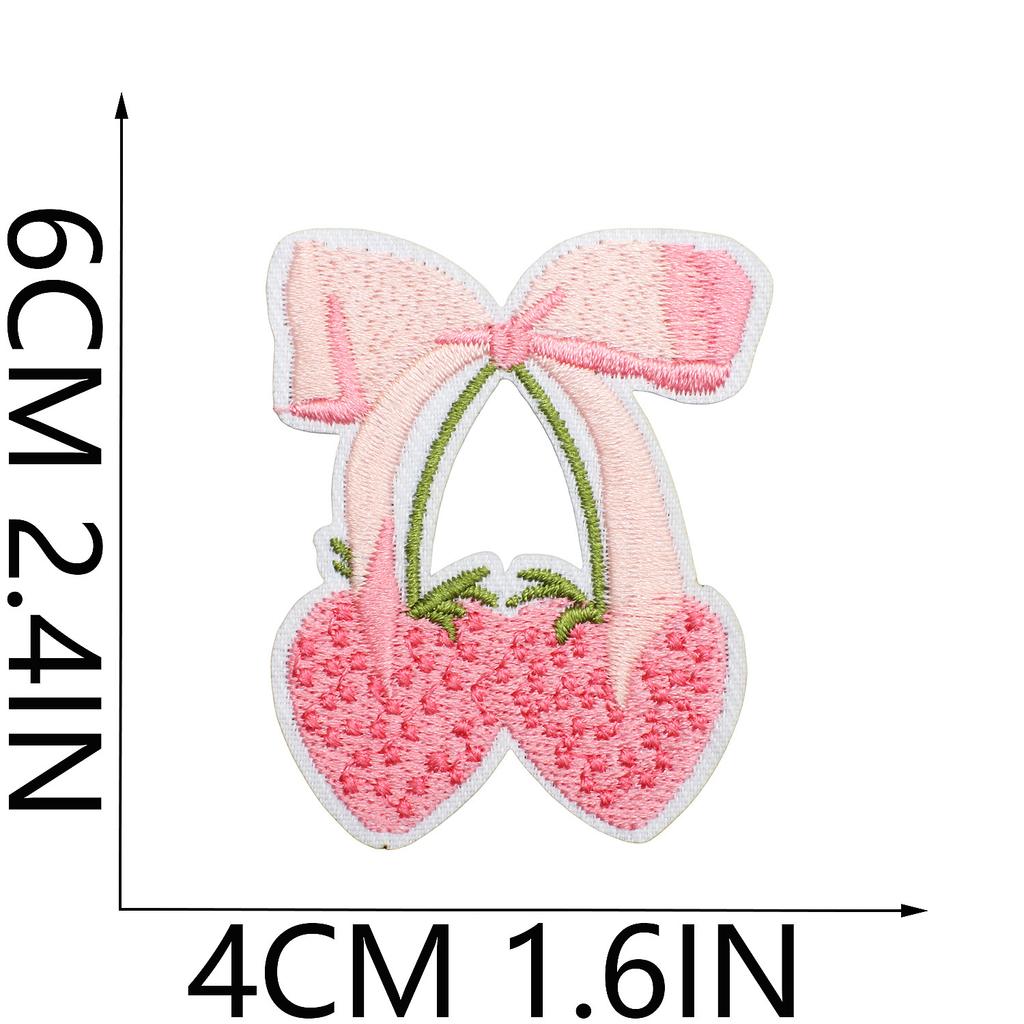 Love Letter Embroidery Cloth Sticker Pink Couple Clothing Decorative Patch Sticker Bow Bear Computer Embroidery Label Heat Transfer