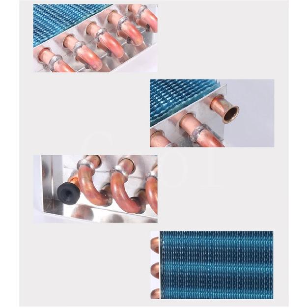Small Condenser Without Shell Radiator Heat Refrigeration Machine Heat Copper Tube Aluminum Fin 2*8*300 3*6*255
