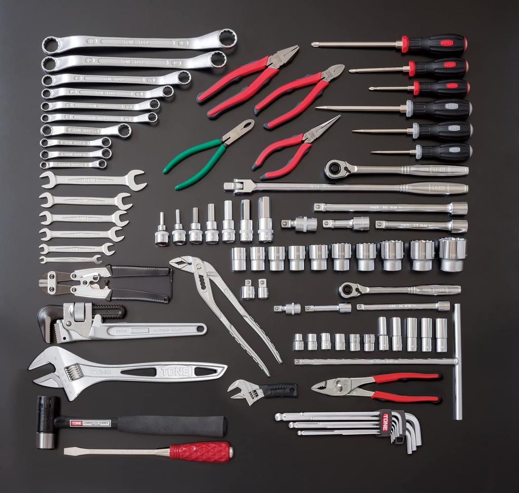 TONE Tool Set TSX950 Drive Red Contents 86 items 9.5&12.7mm (3/8"&1/2")