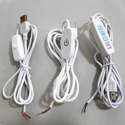 1 Stück USB Schreibtisch-/Tischlampe Nachtlicht Tragbares Licht LED Touch-Tastenschalter Stromkabel USB-Stecker auf 2-Pin 3-Pin Anschlusskabel