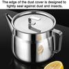 Stainless Steel Oil Filter Container with Fine Mesh 1500/2000ml Heat-Resistant Kitchen Oil Jug for Frying Lard Grease Storage Rust-Proof