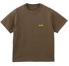 Dripping Paint Logo Short Sleeve Size 105251011010 X-girl Tee, Brown, S,