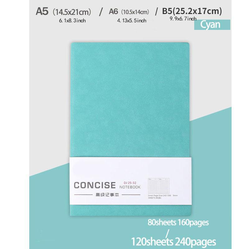 Thickened A5 A6 B5 Business Pu Notepad Sheepskin Student Stationary Notebook Lined Daily Planner Notebook Journal