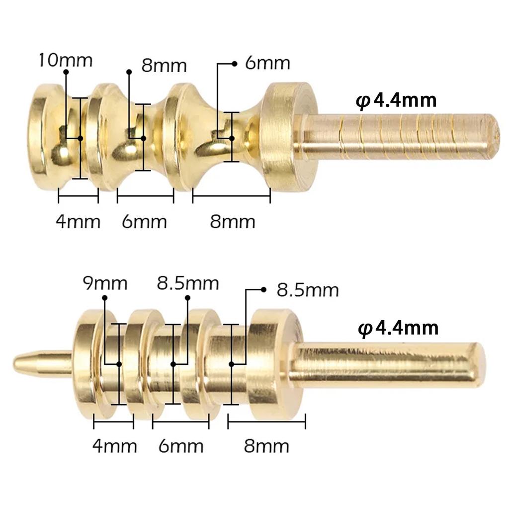 Multi-layer Brass Hemming Head, Soldering Iron Copper Head for DIY Leather Edge Burnishing Sealing & Waxing