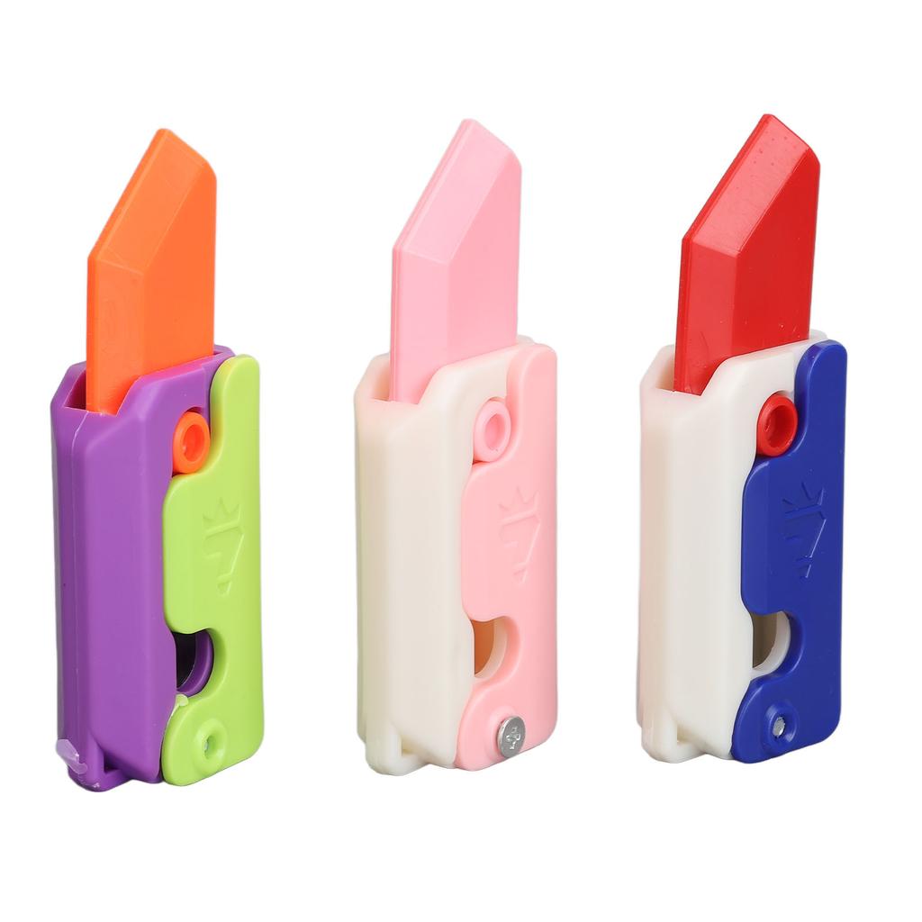 3pcs 3D Printed Sensory Knife Toy Anxiety Stress Relief Miniature 3D Printing Knife Toy for Home