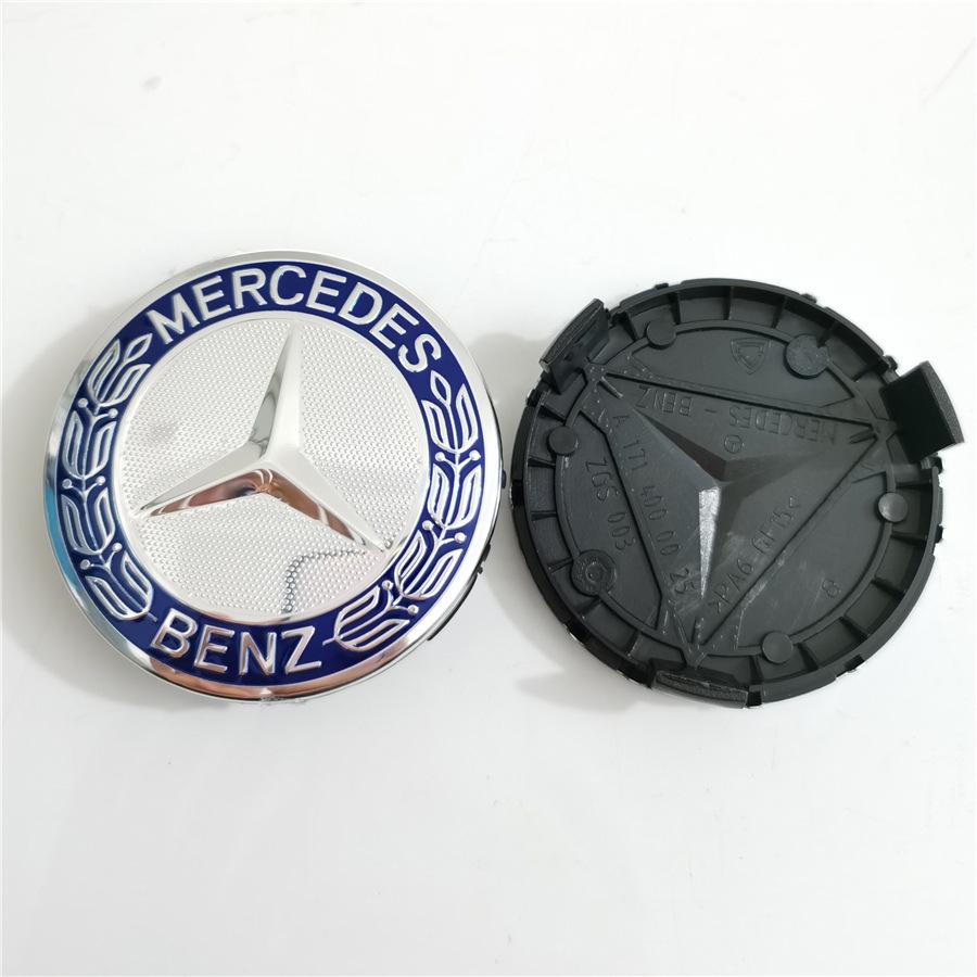 

New 2025 Hot 4PCS 75mm Car Wheel Center Hub Caps Cover for Mercedes Benz W204 W205 W210 W211 W212 W213 C E Class GLA GLK ML GLC