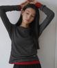 HEEARI Jane Basic Ribbed Long Sleeve_Black Stripe