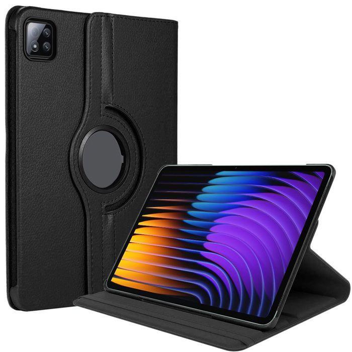 Coque pour Xiaomi Pad 7 / 7 Pro, Protection Antichoc Anti-Rayures avec Support Rotatif - Noir