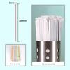 Corrugated Biodegradable Colored Paper Straws - Eco-Friendly, Food Grade, Perfect for Beverages, Juice, or Tea Bars