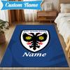 Custom Name Wimbledon Football Club Crest Rug Game Carpet, Floor Mat for Bedroom Living Room Entryway Rug,Home Decor Idea Gift for Christmas Birthday