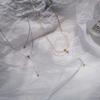 Temperament Pendant Bead Tassel Double Layer Female Choker Clavicle Chain Fashion Jewelry Necklace